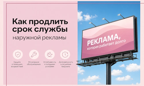 Как продлить срок службы наружной рекламы в  Кирове