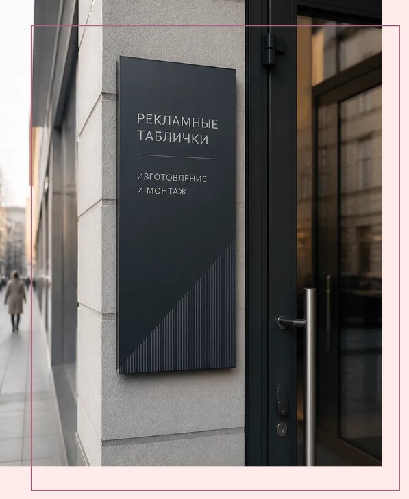Рекламные таблички в Кирове по цене от 4574 р. | Аванза-Кро