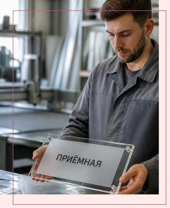 Таблички из оргстекла на заказ в Кирове от 3964 р. | Аванза-Кро
